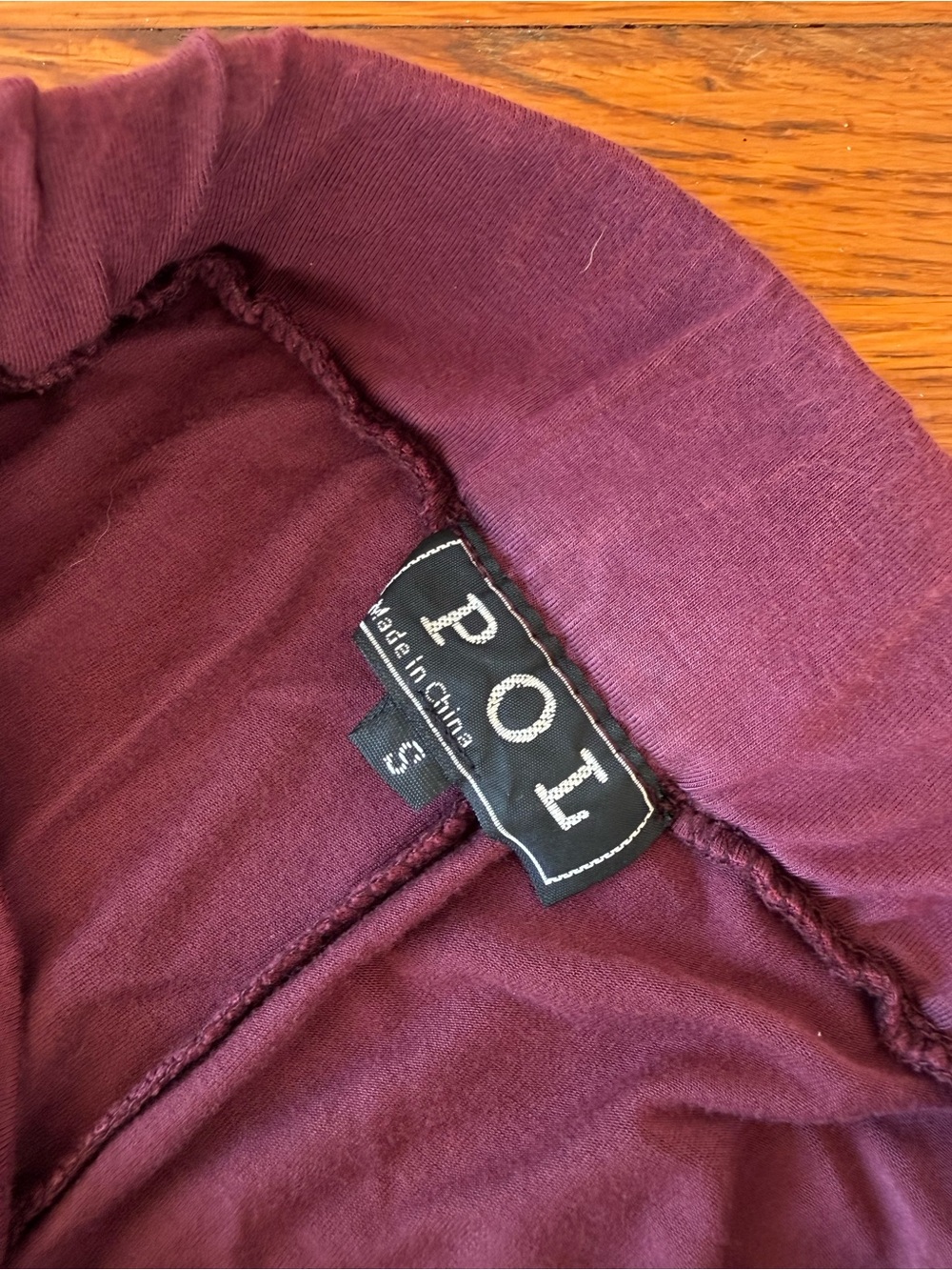 Wide Leg Purple Palazzo Pants with Black Trim - Picture 4 of 5